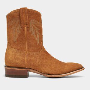 BNWT AW24 CABORCA CLEON GAMUZA WESTERN BOOTS AMBER 45